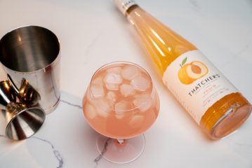 Pantone Color of the Year cocktails, peach fuzz cocktail